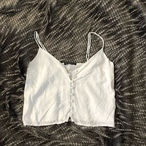 Button White Brandy Melville Cami